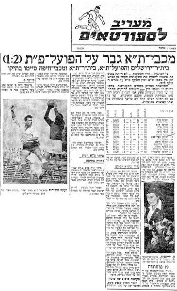 סיקור המשחק במעריב