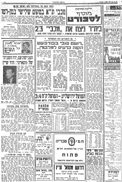 מוסף הספורט של ידיעות אחרונות