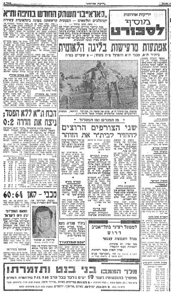 סיקור המשחק בידיעות אחרונות - מוסף הספורט המלא