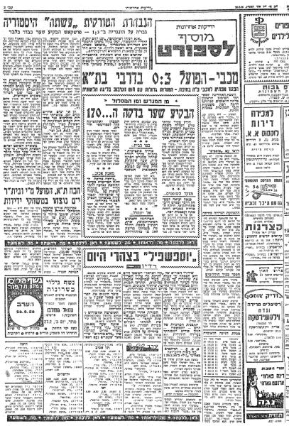 מוסף הספורט של ידיעות אחרונות