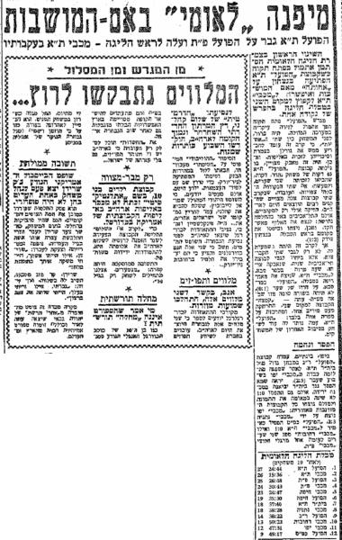 סיקור המשחק בידיעות אחרונות
