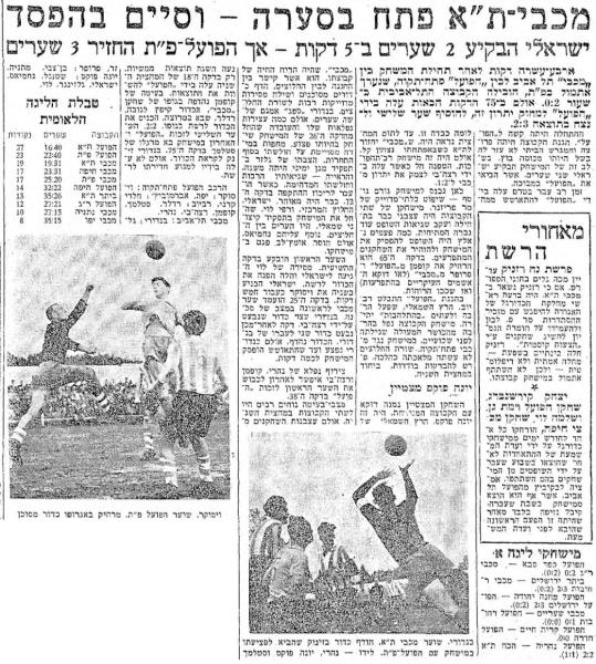 סיקור המשחק במעריב