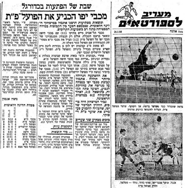 מחזור 6 - מכבי יפו (2:1) - סיקור המשחק במעריב