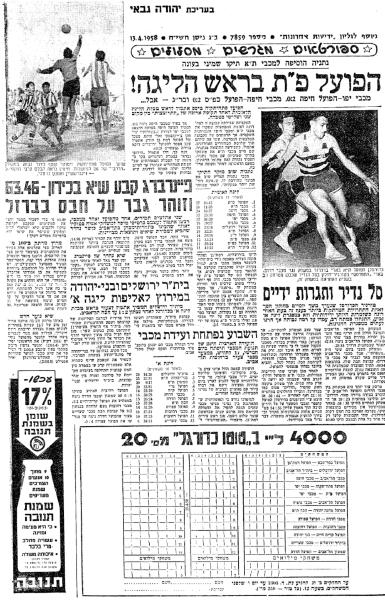 מחזור 17 - מכבי פתח-תקוה (0:3) - סיקור המשחק בידיעות אחרונות