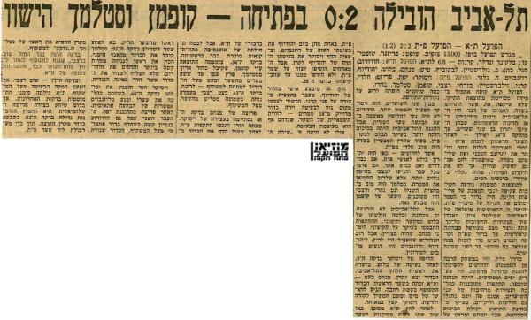 מחזור 21 - הפועל תל-אביב (2:2) - סיקור המשחק מתוך חדשות הספורט.