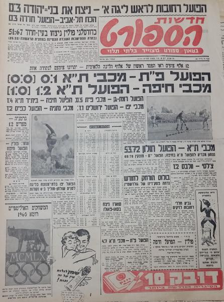 מחזור 7 - מכבי תל-אביב (0:1) - עמוד השער של חדשות הספורט
