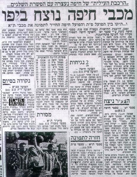 מוסף הספורט של ידיעות אחרונות.