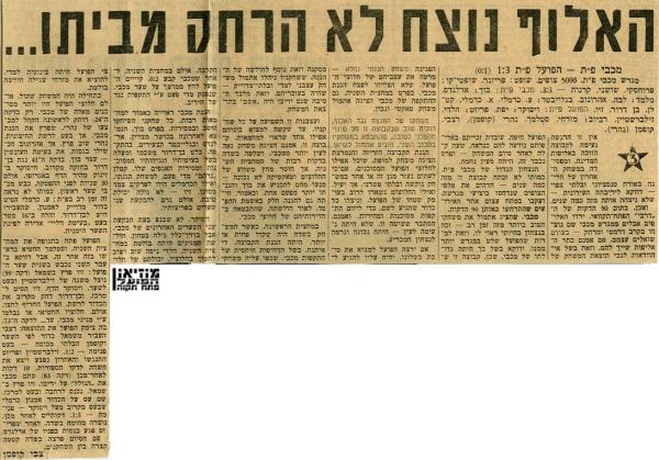 סיקור המשחק מתוך חדשות הספורט.