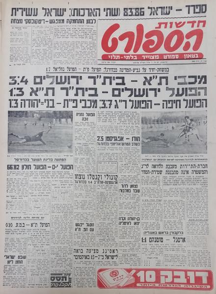 גביע - סיבוב 6 - הפועל נחליאל (1:7) - עמוד השער של חדשות הספורט