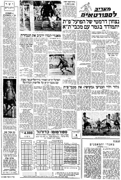 סיקור המשחק במעריב