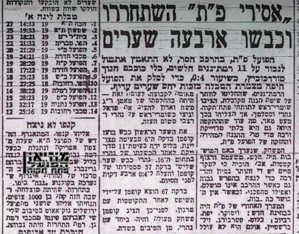 סיקור המשחק מתוך ידיעות אחרונות.