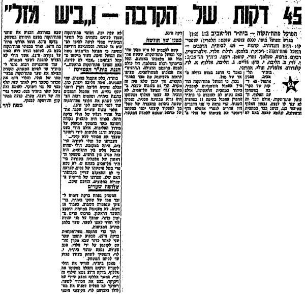 מחזור 15 - בית"ר תל-אביב (1:2) - סיקור המשחק בחדשות הספורט