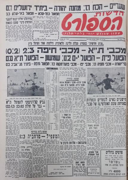 מחזור 4 - הפועל ירושלים (0:2) - עמוד השער של חדשות הספורט