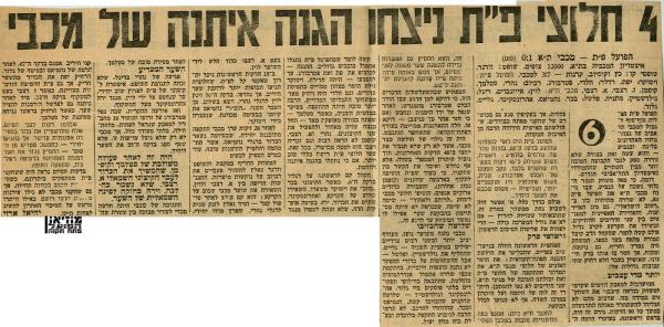 סיקור המשחק מתוך חדשות הספורט.