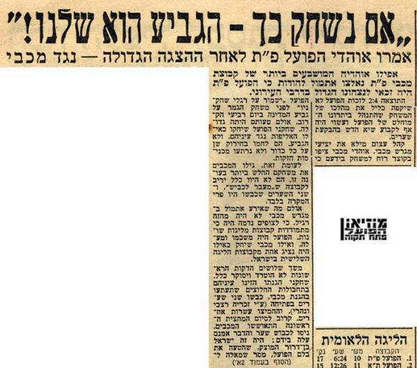 סיקור המשחק מתוך חדשות הספורט.