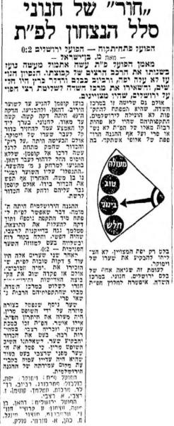 סיקור המשחק במעריב