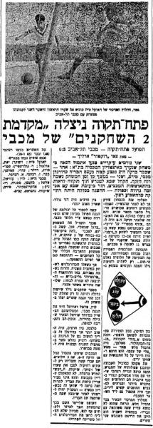 סיקור המשחק במעריב