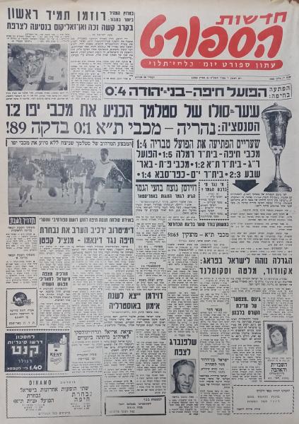 גביע - שמינית גמר - מכבי יפו (1:2) - עמוד השער של חדשות הספורט