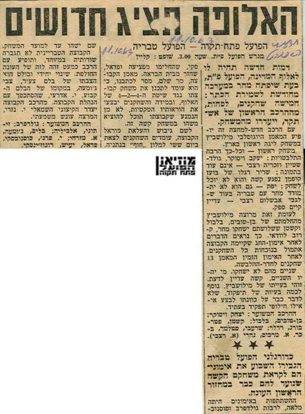 לקראת המשחק מתוך חדשות הספורט.