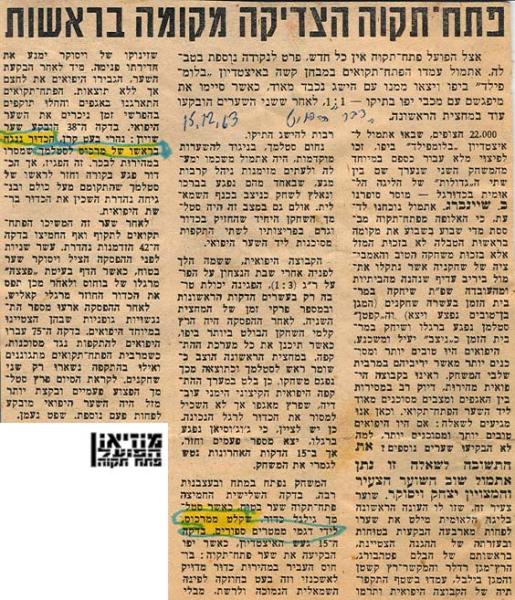 סיקור המשחק מתוך עיתון "דבר"