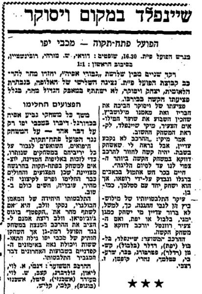 לקראת המשחק בחדשות הספורט