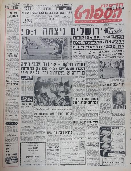 עמוד השער של חדשות הספורט