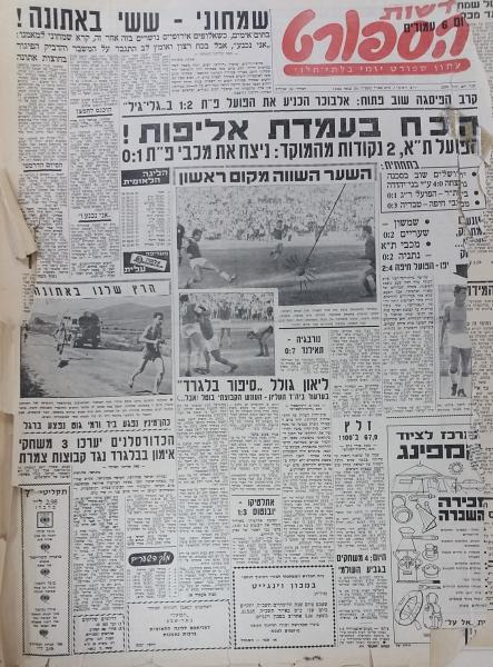 עמוד השער של חדשות הספורט