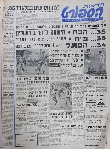 מחזור 28 - מכבי נתניה (2:2) - עמוד השער של חדשות הספורט