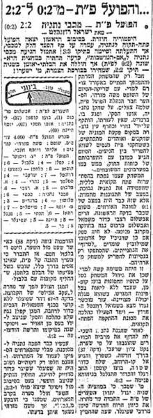 מחזור 28 - מכבי נתניה (2:2) - סיקור המשחק במעריב