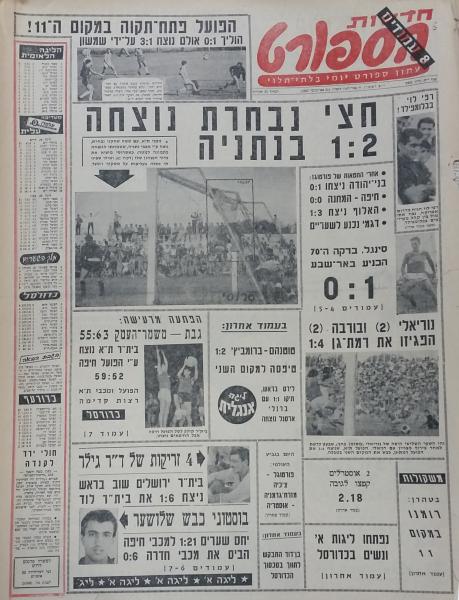 עמוד השער של חדשות הספורט