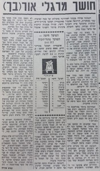 סיקור המשחק בחדשות הספורט