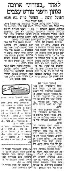 סיקור המשחק במעריב