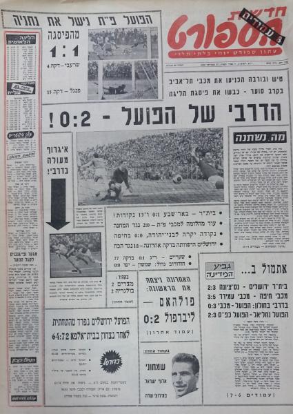 עמוד השער של חדשות הספורט