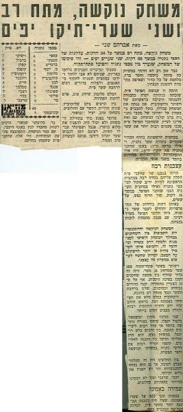 ניתוח המשחק מתוך חדשות הספורט.