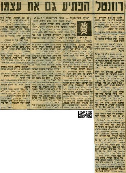 מחזור 25 - מכבי פתח-תקוה (1:1) - סיקור המשחק מתוך חדשות הספורט.