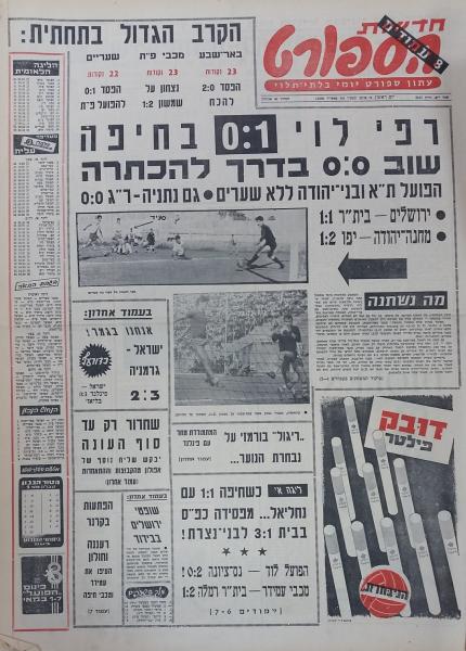 מחזור 27 - מכבי שעריים (0:1) - עמוד השער של חדשות הספורט