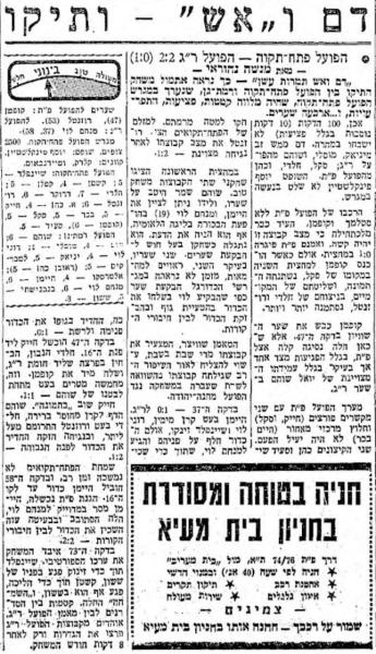 סיקור המשחק במעריב