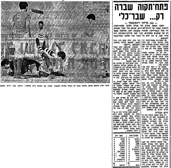 ניתוח המשחק בחדשות הספורט