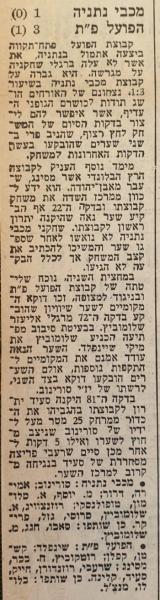 סיקור המשחק בידיעות אחרונות