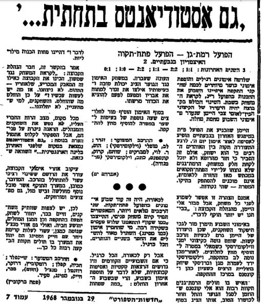 לקראת המשחק בחדשות הספורט