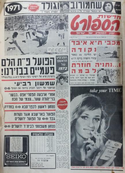 עמוד השער של חדשות הספורט