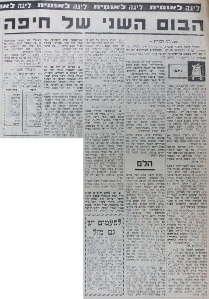 סיקור המשחק בחדשות הספורט