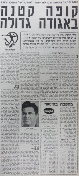 ראיון עם אורי קרני בחדשות הספורט, ינואר 1972