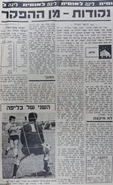 סיקור המשחק בחדשות הספורט