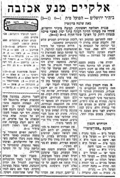 סיקור המשחק במעריב