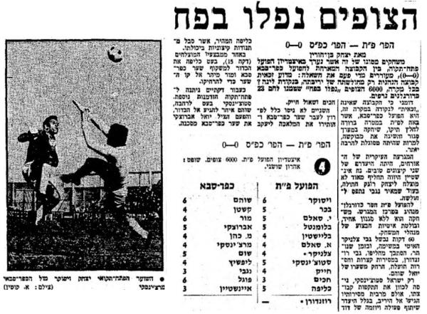 סיקור המשחק במעריב