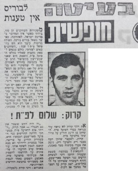 רוני קרוק עוזב את הפועל פ"ת, מתוך חדשות הספורט
