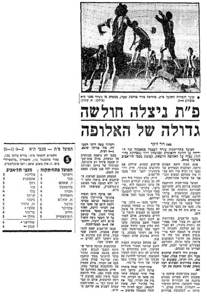 סיקור המשחק במעריב