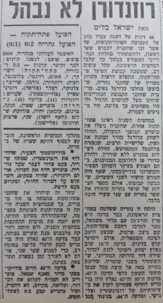 גביע - סיבוב 5 - הפועל נהריה (0:2) - סיקור המשחק בחדשות הספורט