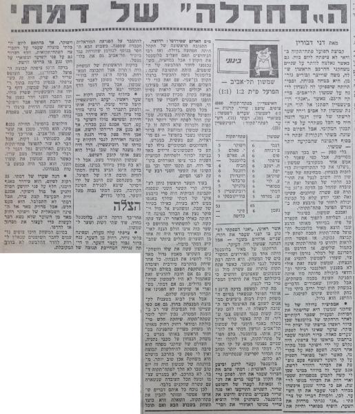 סיקור המשחק בחדשות הספורט